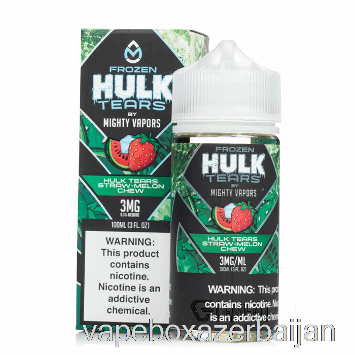 E-Juice Vape Frozen Hulk Tears Straw Melon Chew - Hulk Tears - 100mL 3mg